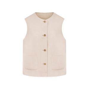 올리비아하슬러 라운드넥 핸드메이드 베스트_OHEWVT201