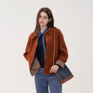 올리비아하슬러 체크안감 핸드메이드 자켓_OHEWJK102