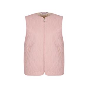 샤트렌 블러시 리프퀼팅 집업 베스트_HCEWVT002