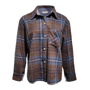 [멜본]코듀로이 배색 체크 셔츠_STYW25N20