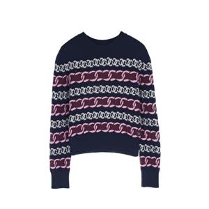 [엘러브] 샤넬 23B 캐시미어 풀오버 34 네이비/버건디 5ET1905