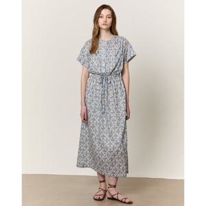 아떼 바네사브루노 여성 25SS 블루 플라워 스트랩 반팔 원피스 VLDR5B225B2