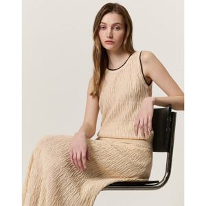 아떼 바네사브루노 여성 25SS 백화점BEST시즌오프 크림 펀칭짜임 니트 베스트 VLSW5B219CR