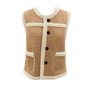 [레코브](25신상)라운드넥 무스탕베스트 LC31E1VT502X