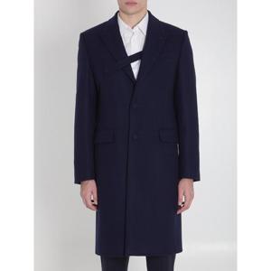 DIOR HOMME Long coat with Buttoned Strap 593C350540