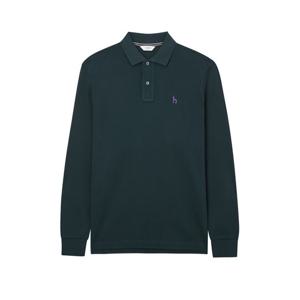 [헤지스]헤지스 다크그린 긴팔 피케 카라 티셔츠 HZTS4D431E3