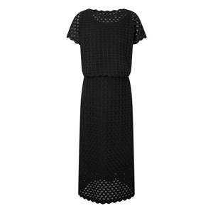 질스튜어트 뉴욕 여성 25FW 일본 수입소재나시원피스SET 블랙 펀칭 짜임 민소매+반팔 원피스 JSDR5D230BK