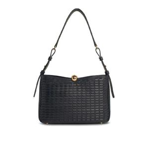 25FW FURLA 소프트 미디움 블랙 레더 크로스바디 백 WB01403BX3977O6000