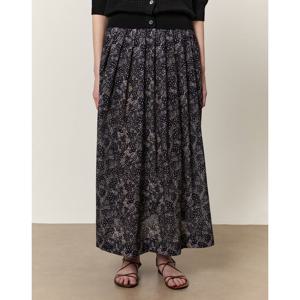 아떼 바네사브루노 여성 25SS 시즌오프 네이비 플라워 롱 스커트 VLSK5B211N2