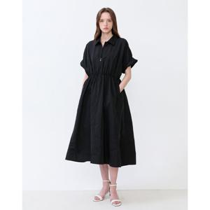 질스튜어트 뉴욕 여성 25SS 블랙 단색 반팔집업원피스 JSDR5B430BK