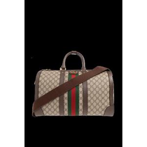 25SS 구찌 GG Supreme canvas material 브라운 레더 details adjustable and removable 숄더 strap  7246429C2ST8746