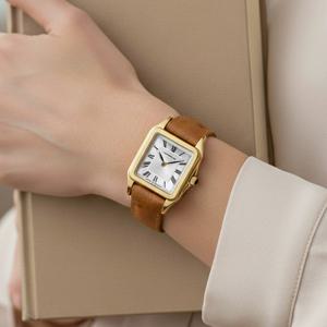 에블랑 루나 여성 가죽시계 17457AP01GD