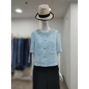 SI 세이브존04 노카라 트위드 반팔 자켓 SKJ1121430BLM