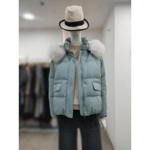 SI 세이브존04 폭스퍼 후드 패딩 숏 점퍼 SJH1126220MI