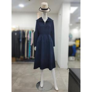 SI 세이브존04 반집업 빅카라 밴딩 원피스 SJO2125020NAD