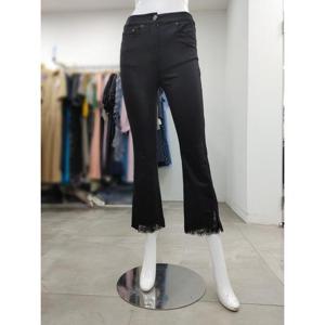 SI 세이브존04 비즈 레이스 부츠컷 데님 팬츠 SHP1122180BK