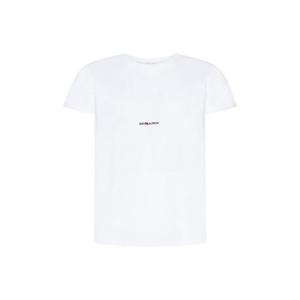 25SS 생로랑 화이트 코튼 t 셔츠 464572YB2DQ9000