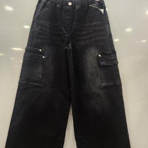 애플핑크 HC07 사이드포켓 와이드 기모 데님팬츠 APP9U708GSB