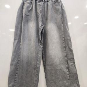 애플핑크 HC07 MAXI 벌룬핏 워시드 기모 데님팬츠 APP9U710GSG