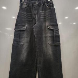 애플핑크 HC07 카고 와이드 기모 데님팬츠 JBP9U746GSE