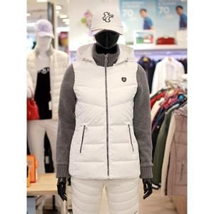 루이까스텔 세이브존03 여성 골프 겨울 사이바 니트 에리 덕 패딩 점퍼 AT3LRJP001A