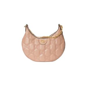 25SS 구찌 Powder 핑크 레더 스몰 Lion GG 핸드백 739709UM8HG5943