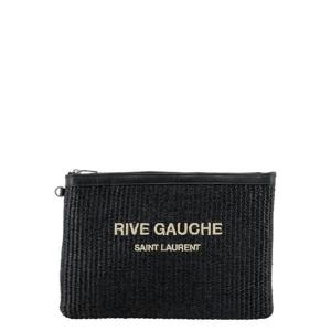 생로랑 블랙 raffia 클러치 5813692M22E1050