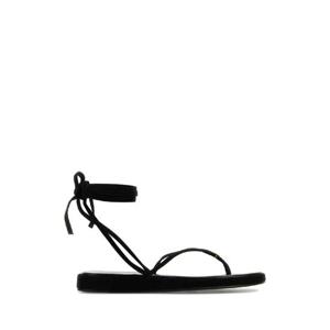 25FW 토리버치 블랙 suede Capri 샌들 169841001