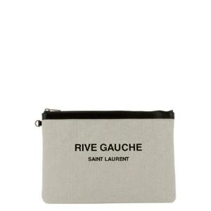생로랑 로고 프린트 Linen 클러치 5813699J58E9273