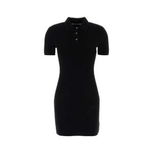 25FW T BY 알렉산더왕 T by 알렉산더왕 블랙 울 폴로 미니 드레스 4KC4256063001