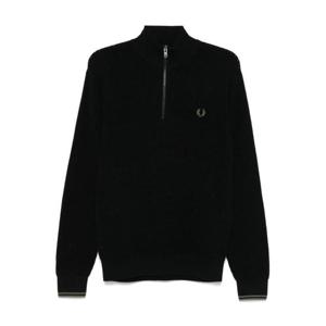 25FW 프레드페리 WAFFLE STITCH 하프 집 점퍼 FPK855755102