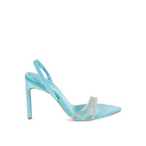 25 FW BETTINA VERMILLON 록시 크리스털 장식 벨벳 슬링백 샌들 SS23009T092 TP444689365