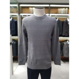 [지오지아][지오지아] 지오지아 변형 조직 라운드넥 니트 ABE4ER