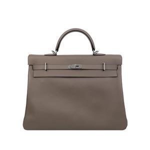 [엘러브] 새상품 에르메스 켈리50 그리스아스팔트 은장 B각인 5HH0512