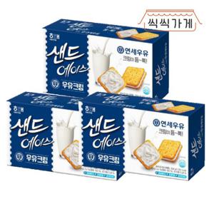[씩씩가게] 샌드에이스 우유크림 204g x 3ea / 연세우유 콜라보