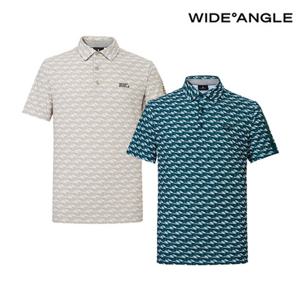 [와이드앵글] WMM25257 CO 모노그램 허니콤 폴로 티셔츠