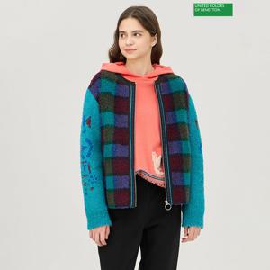 베네통 몬드리안 체크 점퍼 BAJP51461