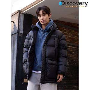 [디스커버리] 남성 퀀텀 구스다운 미드패딩 DMDJ7S056-BKS