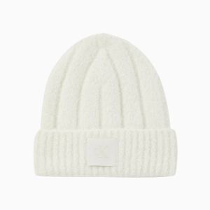 [캘빈클라인 진](4D8065G-FUP)남녀공용 모노그램 패치 로고 부클 비니