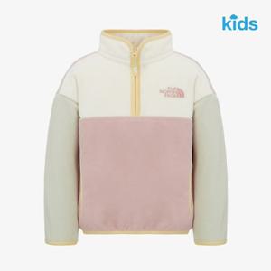 노스페이스 키즈 NT7LR56U 크림 캠프아웃 플리스 아노락