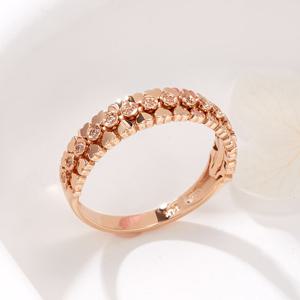 [비앤비골드] 14K 촘촘 큐빅볼 하트 가드링 반지 SRS42189