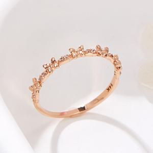 [비앤비골드] 14K 쁘띠 나비 모티브 큐빅 반지 SRS42187