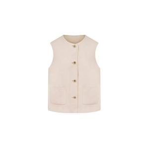 [올리비아하슬러(여성)]라운드넥핸드메이드베스트 EWVT201