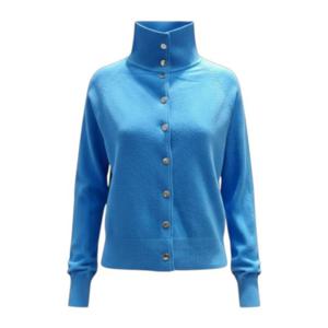 [페이지플린]하이넥 버튼 포인트 긴팔 가디건 F5DCA401