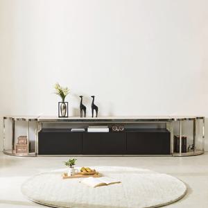 스코나 누벨로 서랍 포세린 통세라믹 스텐 스틸 2800 거실장 TV장