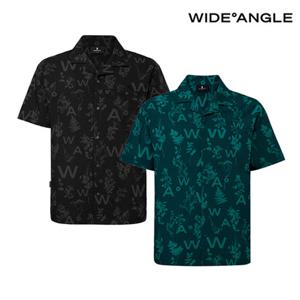 [와이드앵글] WMM25451 CO 시어서커 오픈 카라 셔츠