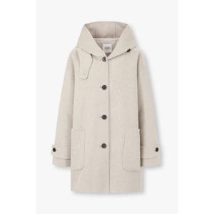 [스튜디오톰보이] 핸드메이드 후드 울혼방 하프코트 9175411981