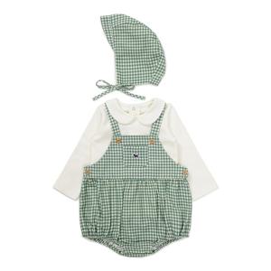 [블루독베이비]GN)깅엄체크SET바디수트 45C13-604-01