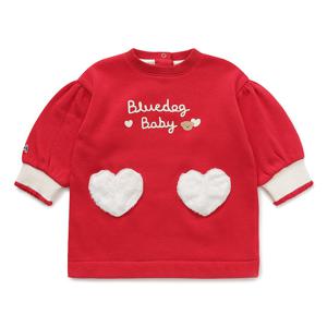 [블루독베이비]RD)로고하트드레스 45C70-674-02