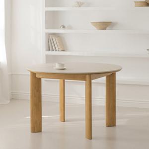 알베로 원형 세라믹 원목 식탁 테이블 1200 2colors